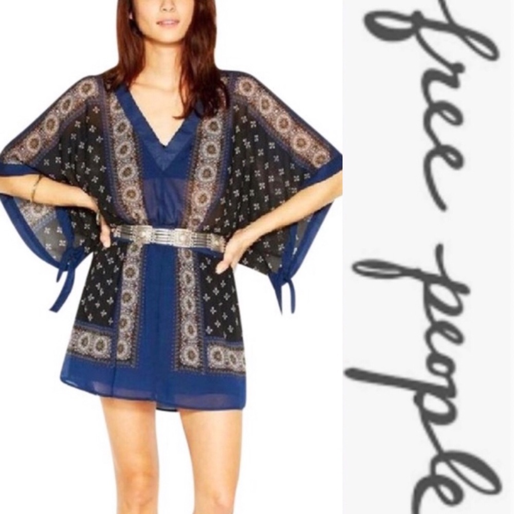 Free people kimono sleeve mini dress